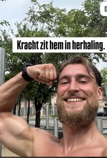 Joran de Bruijn op de atletiekbaan
